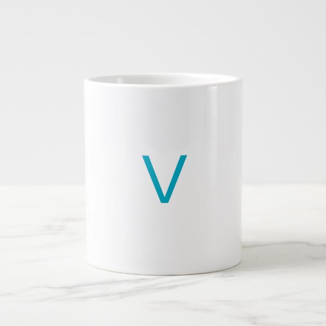Caneca De Café Grande Customised letter V mug (Frente)