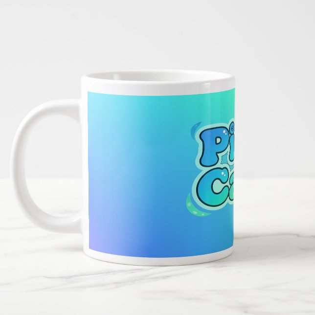 Caneca De Café Grande Cute Anime Gamer Boy Pixel Calm (Esquerda)