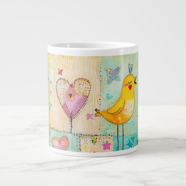 Caneca De Café Grande Cute country style (Frente)