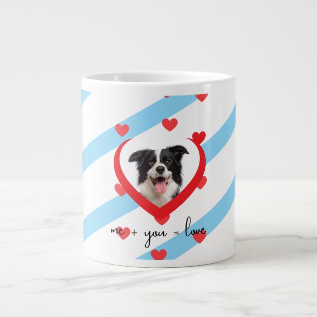 Caneca De Café Grande Cute Dog Love Phone Case – Me + You = Love – Adora (Frente)