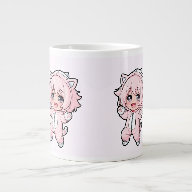 Caneca De Café Grande Cute Doll “In the Making” Design – Future Dream Gi (Frente)
