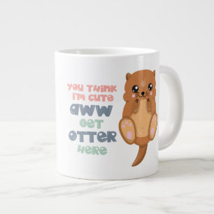 Caneca De Café Grande Cute-Otter -Jumbo Mug