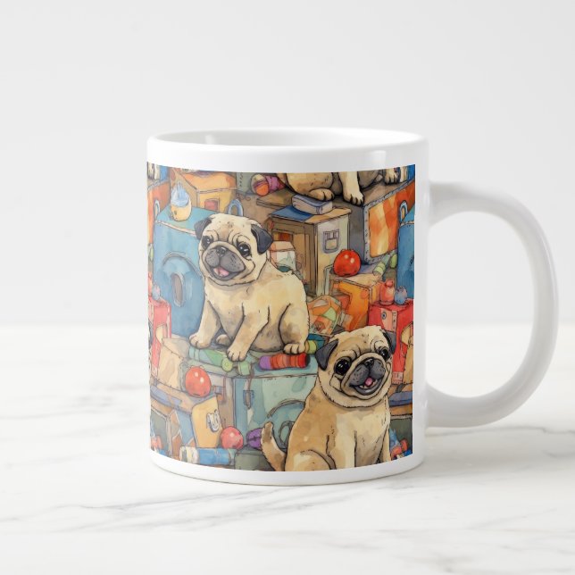 CANECA DE CAFÉ GRANDE CUTE PUG MUG (Direita)