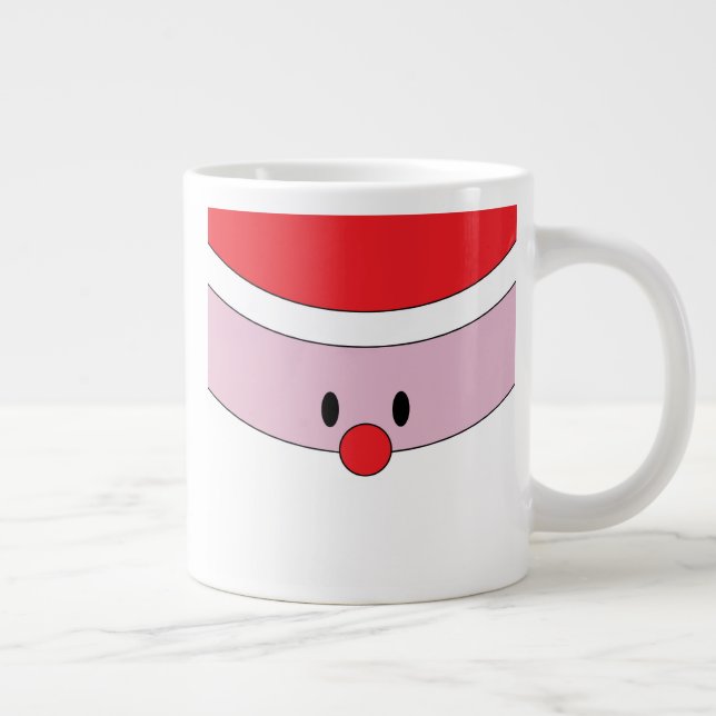 Caneca De Café Grande Cute Santa Claus (Direita)