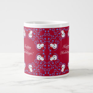 Caneca De Café Grande Cute Snowman Mug