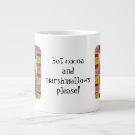 Caneca De Café Grande Cute Winter Beart! Adicione seu próprio texto!