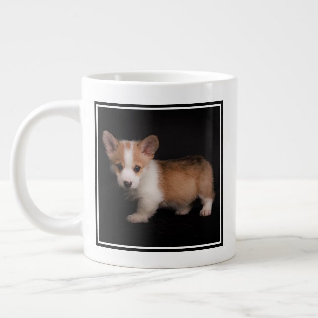 Caneca De Café Grande Cutest Baby Animals | Tiny Corgi (Esquerda)