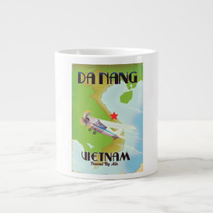 Caneca De Café Grande Da Nang Vietnam viagens vintage