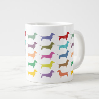Caneca De Café Grande Dachshund Confetti
