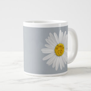 Caneca De Café Grande Daisy Flower For Niece Art Customize Background