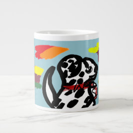 Caneca De Café Grande Dalmaciano no outono