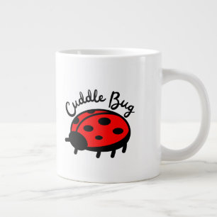 Caneca De Café Grande Dama do Besouro de Abraço Design Fofo e Aconcheg