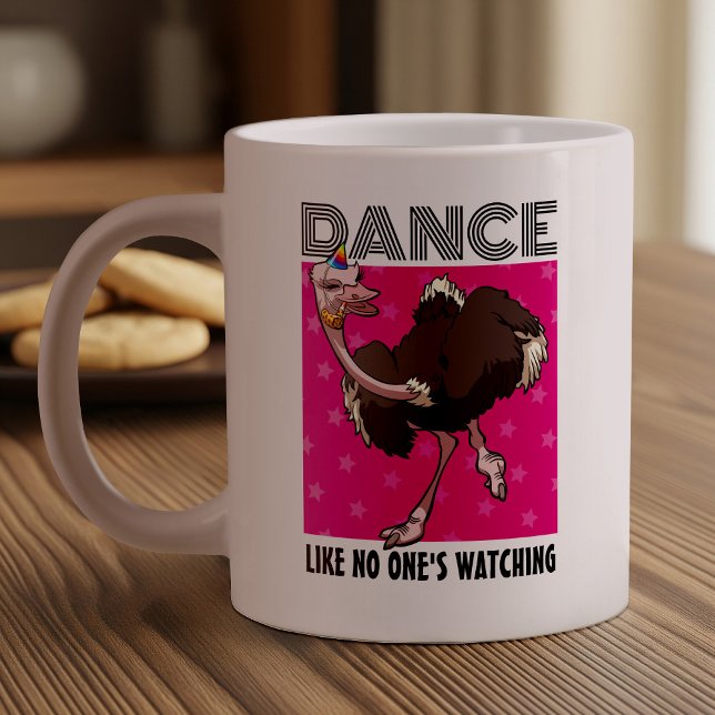 Caneca De Café Grande Dança Como se ninguém estivesse assistindo um magn (Criador carregado)