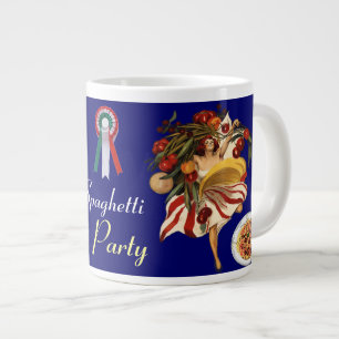 CANECA DE CAFÉ GRANDE DANÇA DO PARTIDO ESPAGUETE, COZINHA ITALIANA E TO