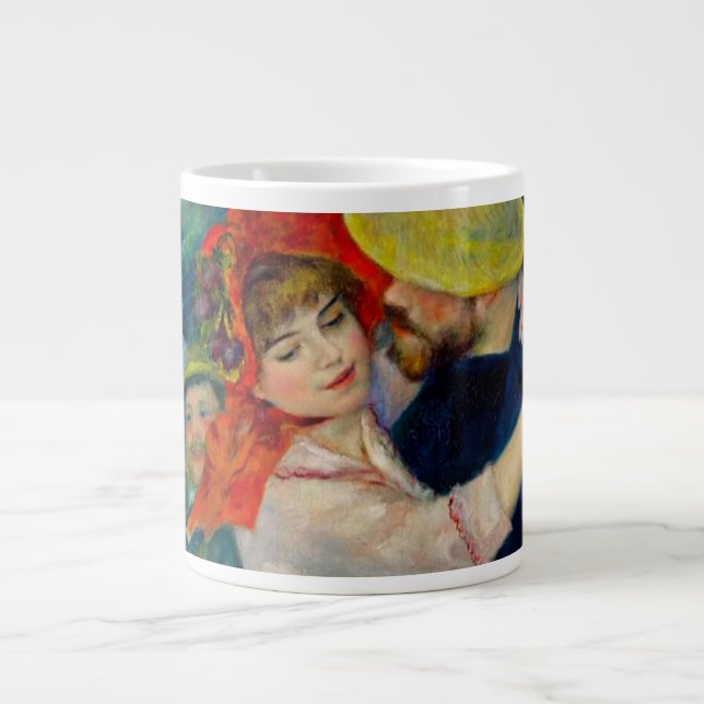 Caneca De Café Grande Dança em Boudonal Pierre Renoir (Frente)