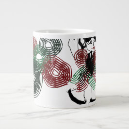 Caneca De Café Grande Dançar em menta