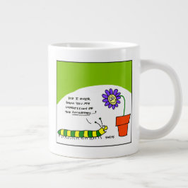 Caneca De Café Grande Dançarino de Cartoon de Cartoon Caterillar