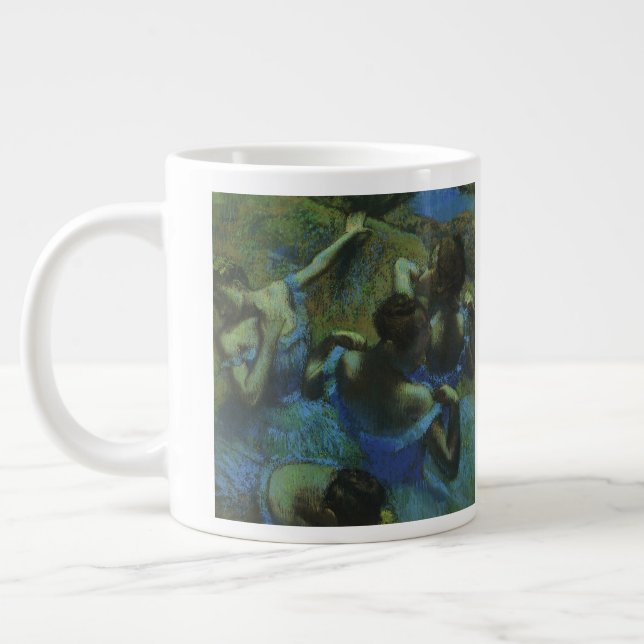 Caneca De Café Grande Dançarinos azuis por Edgar Degas, Impressionismo d (Esquerda)
