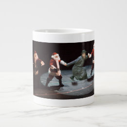 Caneca De Café Grande Dancin' Santas & Chassid