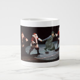 Caneca De Café Grande Dancin' Santas & Chassid