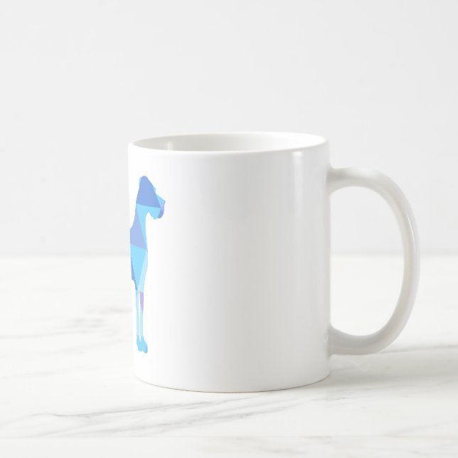 Caneca De Café Grande Dane Azul Triangulus (Direita)