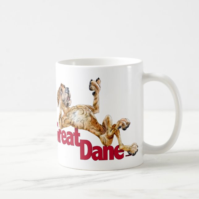 Caneca De Café Grande Dane Laid Back Brindle UC (Direita)