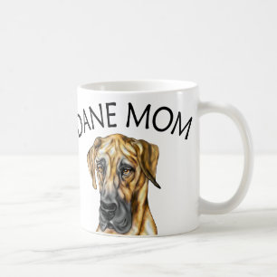 Caneca De Café Grande Dane Mãe Brindle UC