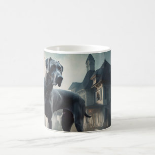 Caneca De Café Grande Danês Assustador de Halloween