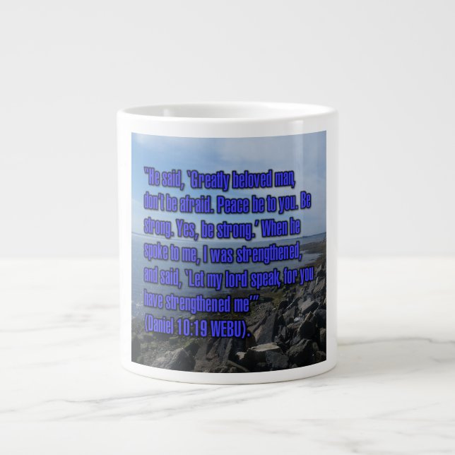 Caneca De Café Grande Daniel 10:19 WEBU Mug (Frente)
