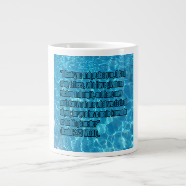 Caneca De Café Grande Daniel 2:23 WEBU Mug (Frente)