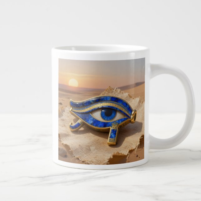 Caneca De Café Grande Das Ägyptische Auge´9 (Direita)