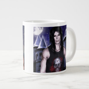 Caneca De Café Grande Day and Night Fantasy Art Mug