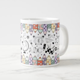 Caneca De Café Grande De Volta às Aulas