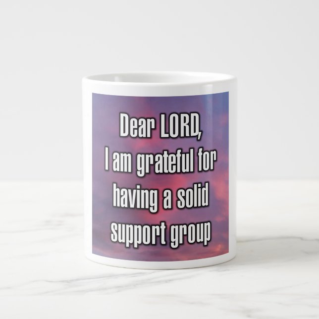 Caneca De Café Grande Dear LORD, I am grateful for having... Mug (Frente)
