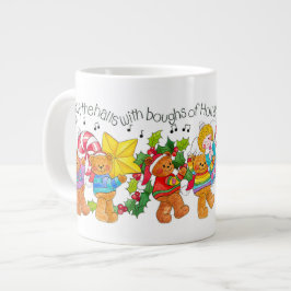 Caneca De Café Grande Deck The Halls