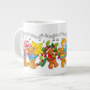Caneca De Café Grande Deck The Halls