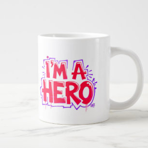 Caneca De Café Grande Declaração de Arte de Rua Neon Gráfica em Negrito