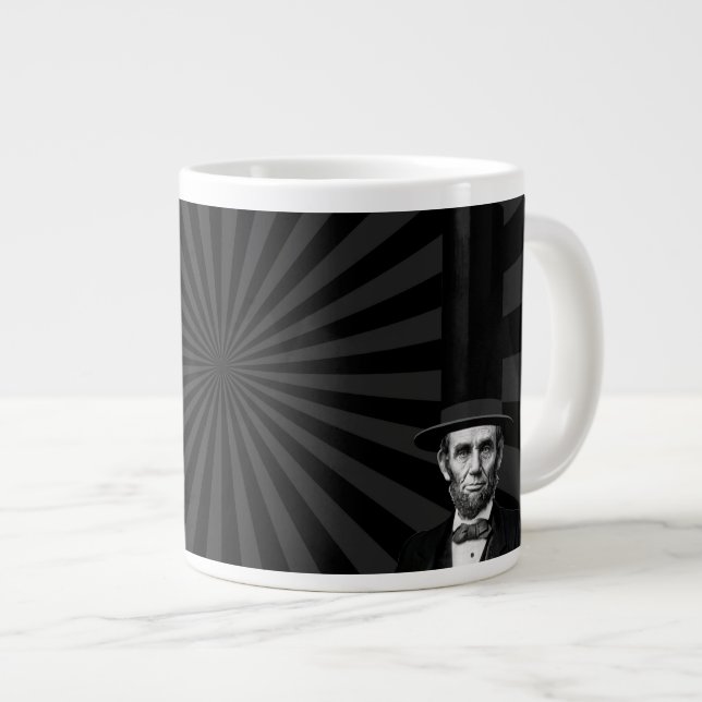Caneca De Café Grande Declaração Presidencial Abraham Lincoln (Frente Esquerda)