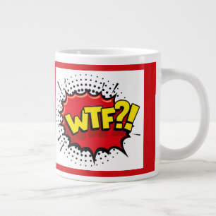 Caneca De Café Grande Declaração sarcástica e engraçada sobre a realidad