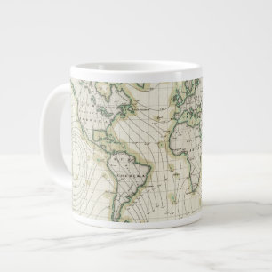 Caneca De Café Grande Declinação magnética do mundo