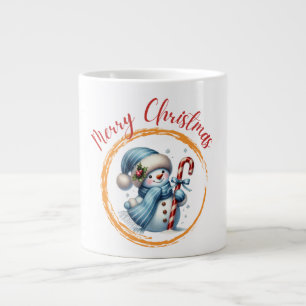 Caneca De Café Grande Decoração de Natal - Inverno Festivo Delícia
