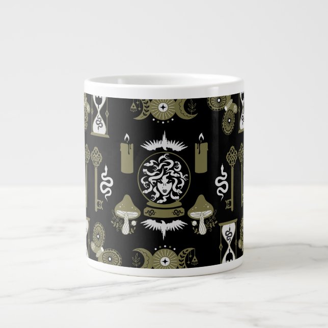 Caneca De Café Grande Decoração estética Witchcore (Frente)
