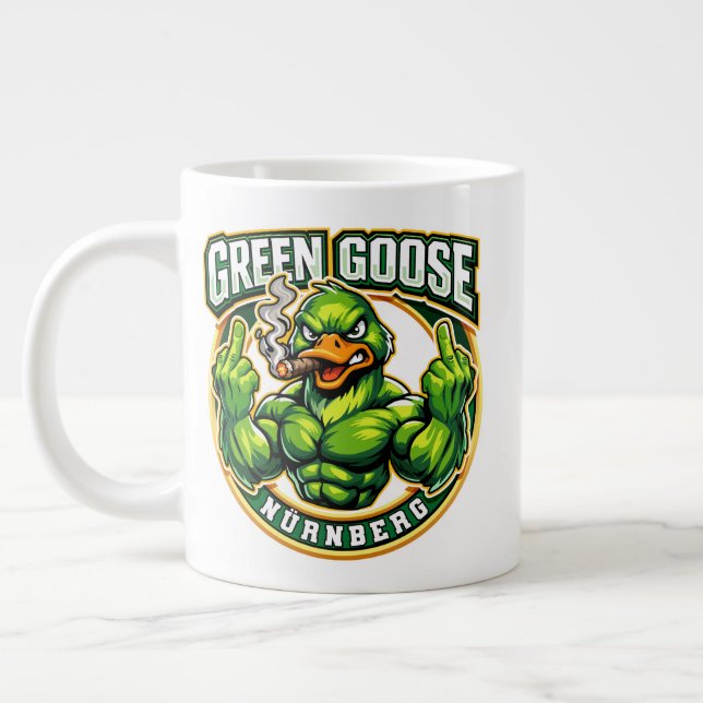 Caneca De Café Grande Dedos de Ganso Verde Nurnberg (Esquerda)