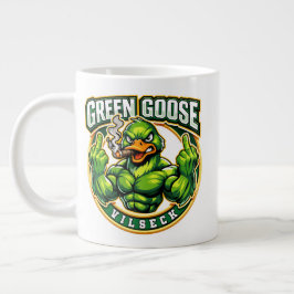 Caneca De Café Grande Dedos de Ganso Verde Vilseck