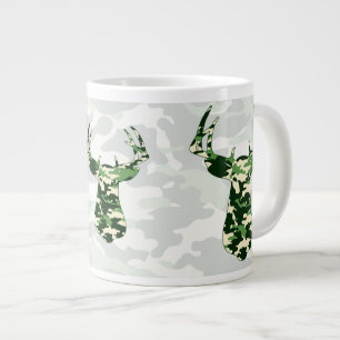 Caneca De Café Grande Deer Hunting Camo Buck