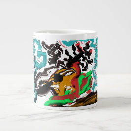 Caneca De Café Grande Deer Winter