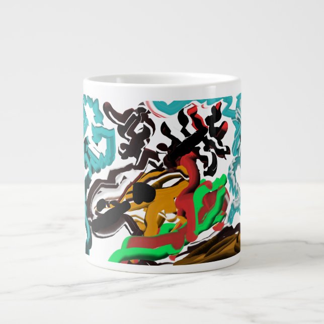 Caneca De Café Grande Deer Winter (Frente)