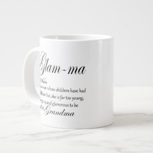 Caneca De Café Grande Definição de avó do GLAM MÃE