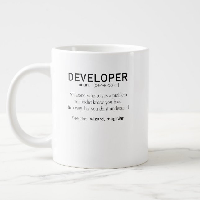 Caneca De Café Grande Definição de Codificador Definição de Codificador  (Esquerda)