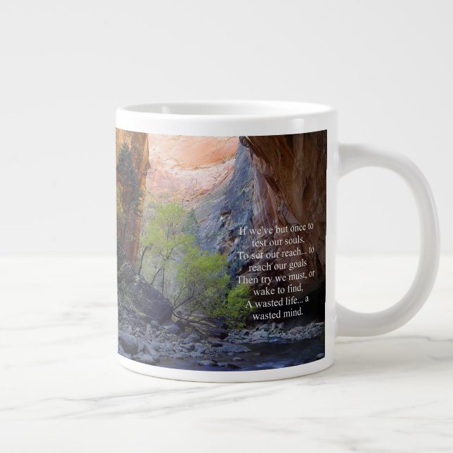 Caneca De Café Grande Definição de Objetivos Inspirativos (Direita)
